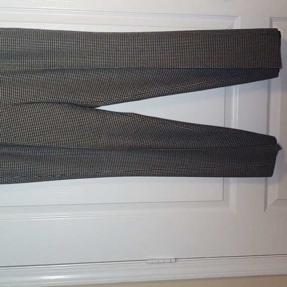 Lauren Ralph Lauren Womens Black Wool Herringbone Trousers - Picture 2 of 9